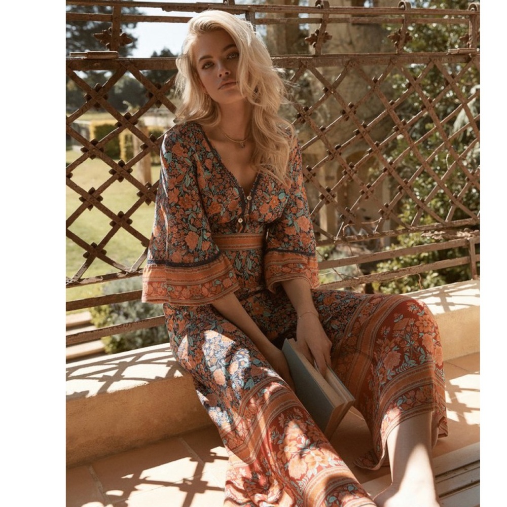 Arnhem Assha Coral Burton Up Maxi Dress